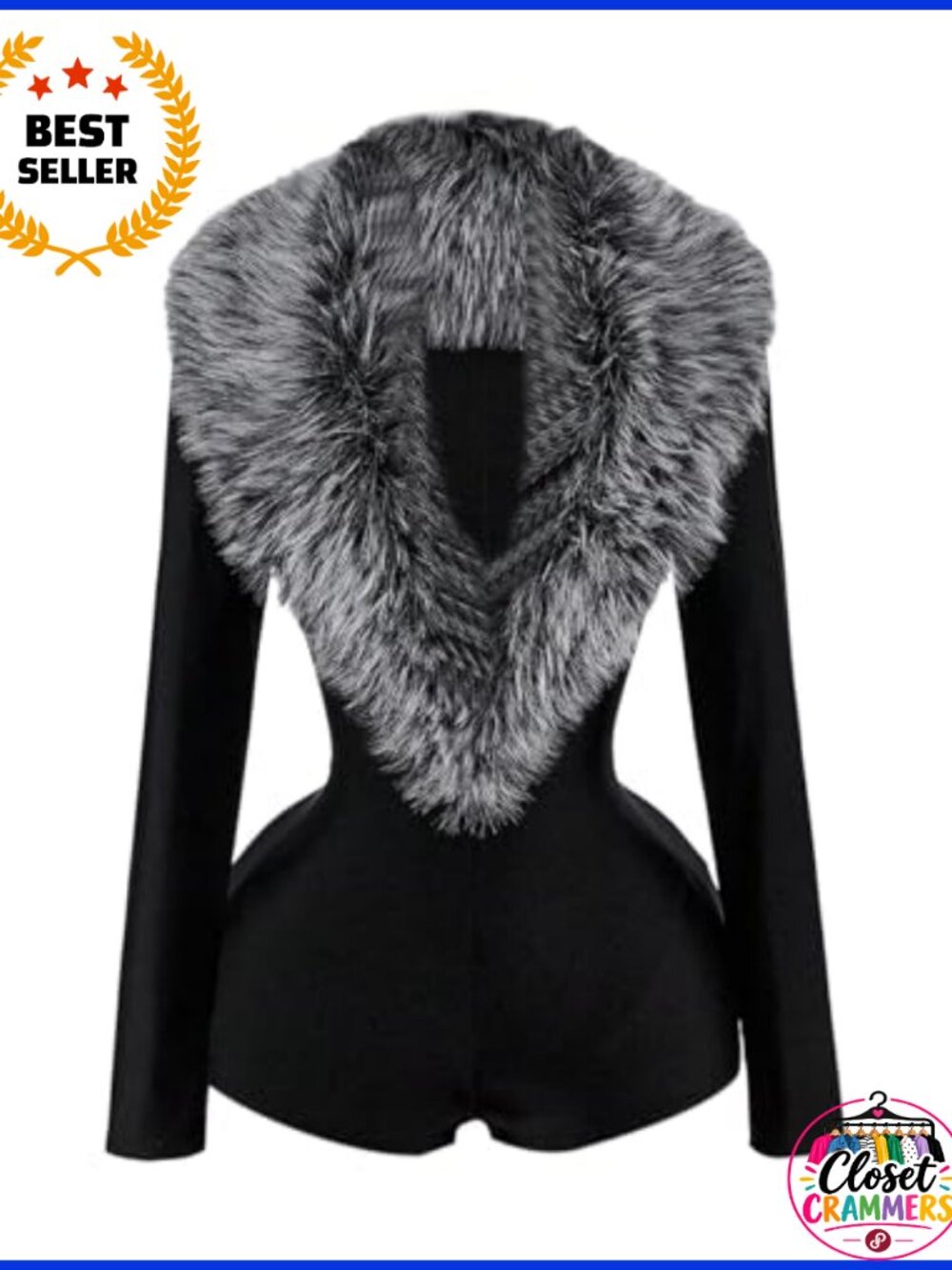 Faux Fur Long Sleeve Deep V Neck Bodycon Rave Party Jumpsuit Shorts